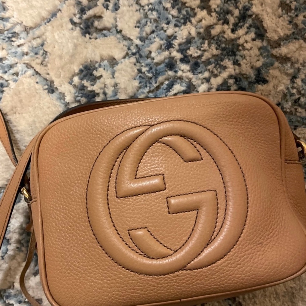 Gucci soho Tan Leather Crossbody Bag